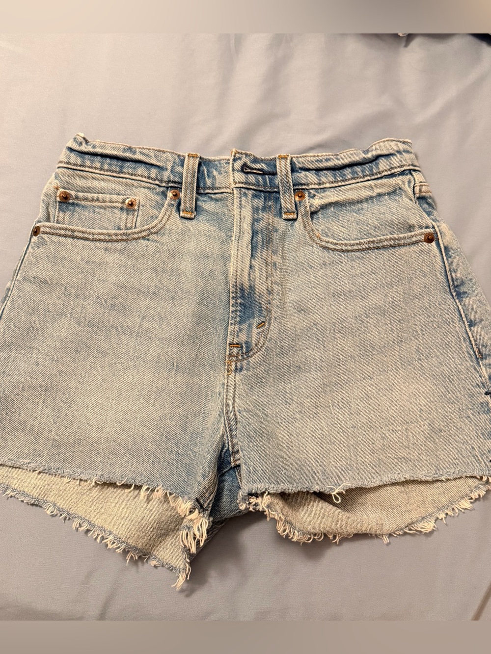 2 Abercrombie Curve Love High Rise Mom Shorts